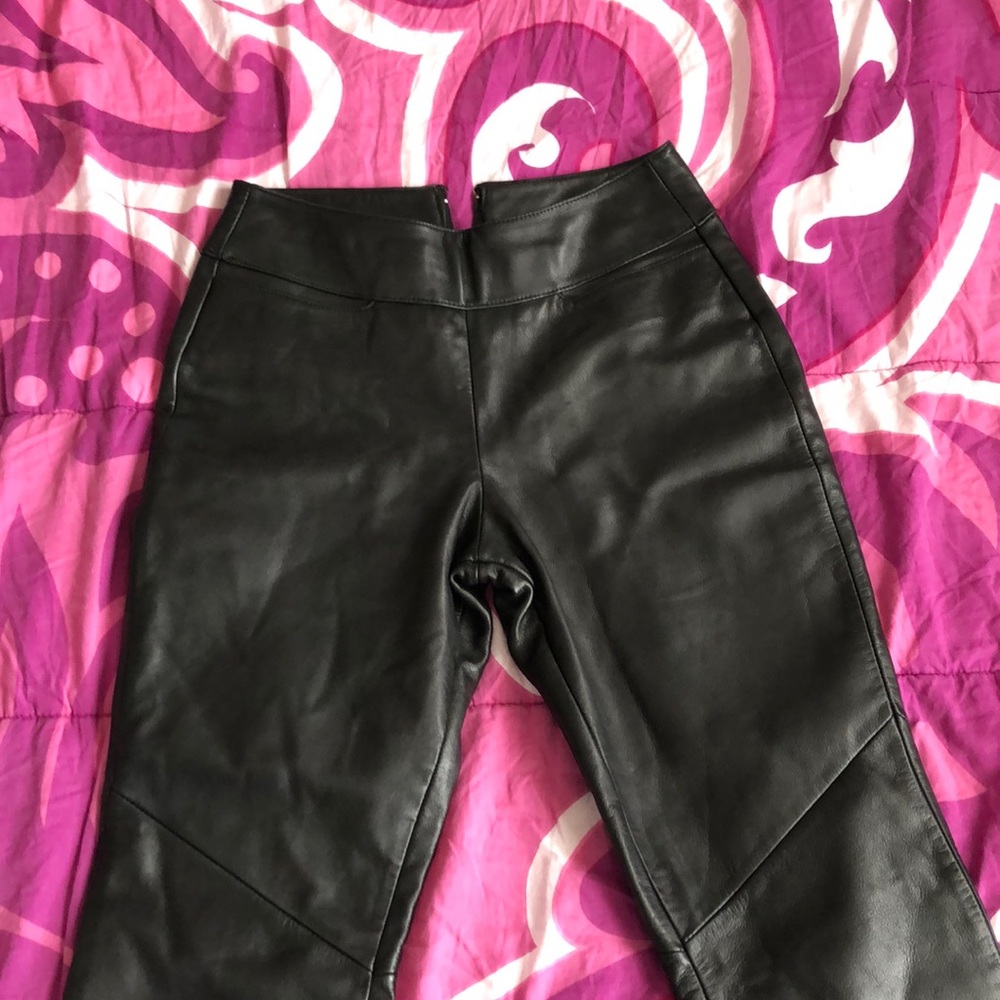 LEATHER KENNETH COLE PANTS